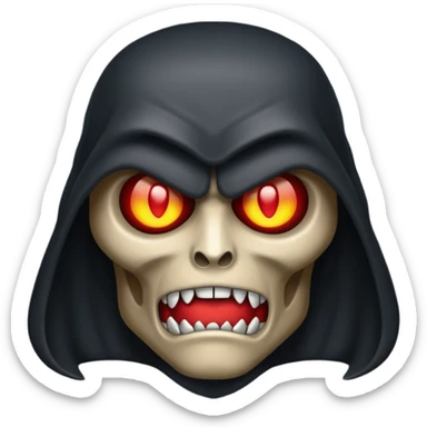 Create an emoji of doom with the sigma cool look sticker