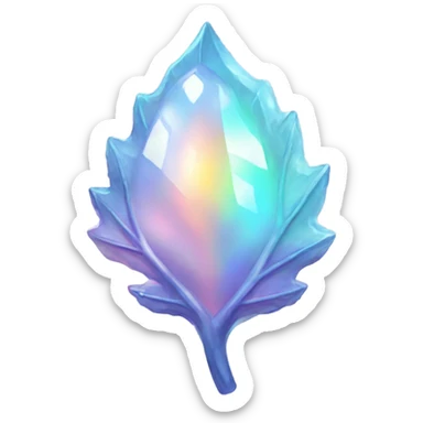 opal crystal leaf 🍁  sticker
