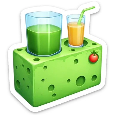  a juice brick with a planet  sticker