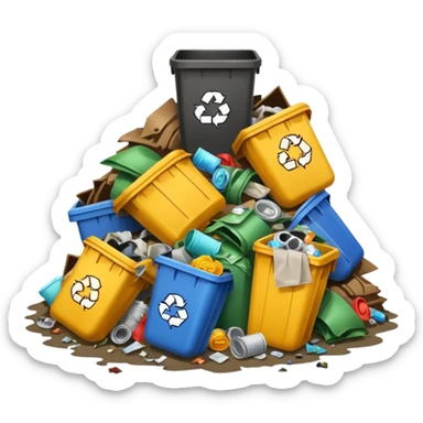 trash tiny sticker
