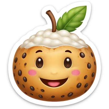a tapioca mascot sticker