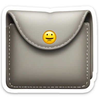 Wallet with fidelity card inside  sticker