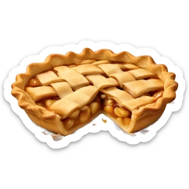 Apple pie sticker