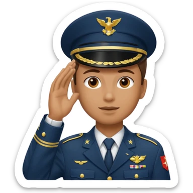 military salute sticker