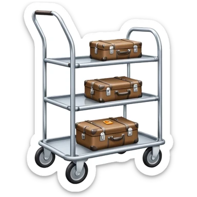luggage cart sticker