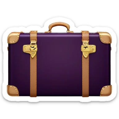 Dark Purple Louis Vuitton vampire suitcase sticker