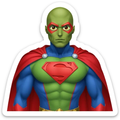 Martian Manhunter from Justice League sticker