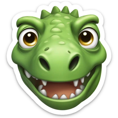 Crying dinosaur  sticker