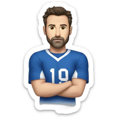 Ben affleck wearing alhilal shirt sticker