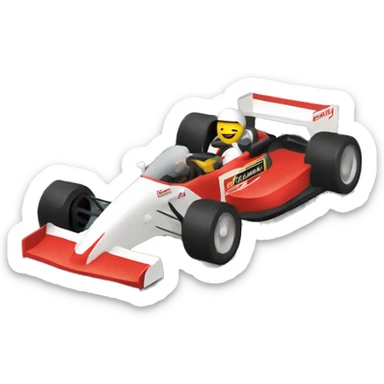 Driving in Vegas in a formula 1 car sticker