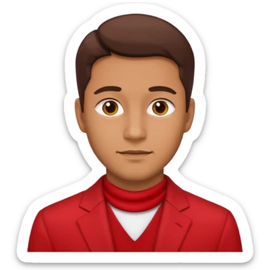 4k high quality medic man dress in red sticker