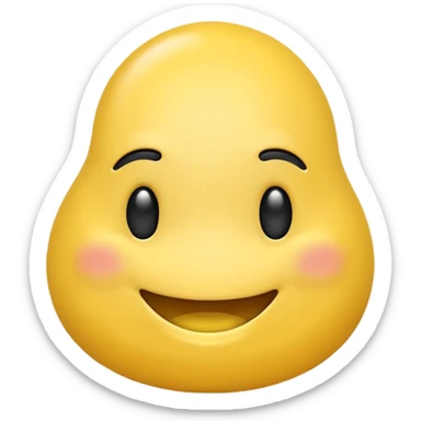 yellow Butt emoji sticker