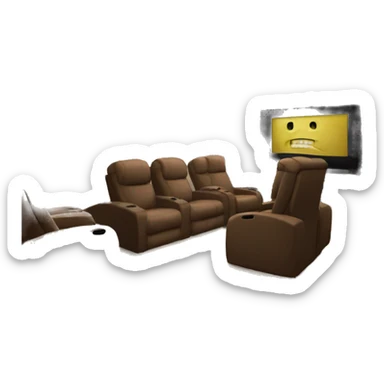 Basement home theatre sticker