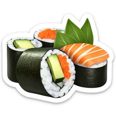 Sushi roll sticker