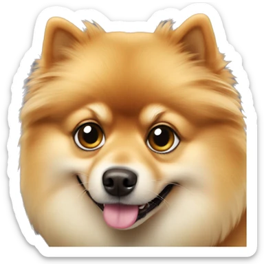 Pomerian dogq sticker