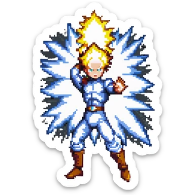 Kamehameha energy blast sticker