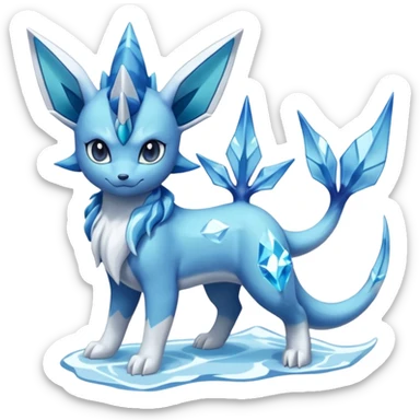 Vaporeon-Glaceon-Suicune-Amaura-Dialga-fusion sticker