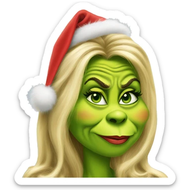 Jennifer coolidge as grinch sticker