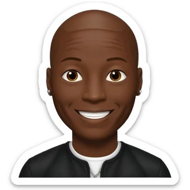 Tyrese Gibson with black outfit sticker