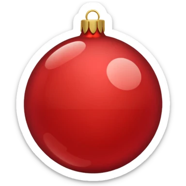 christmas red ornament sticker