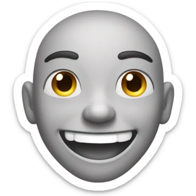 Smiling emoji with kicking feet sticker