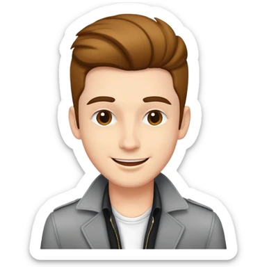 Happy Pop Male Music Singer dressed with style sticker