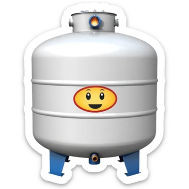 1000 gal residential propane tank white sticker