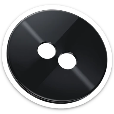 two black computer disk sticker