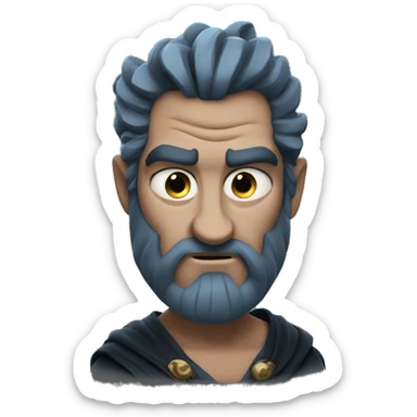 Hades from the Hercules Disney Film sticker