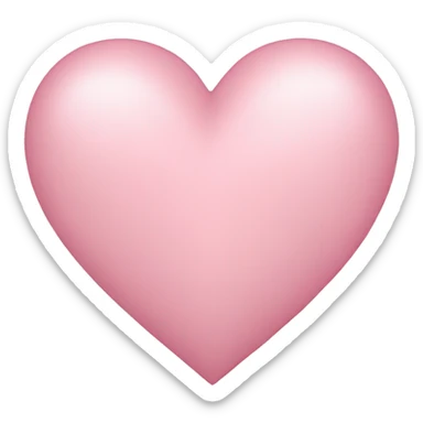 Light pink heart sticker