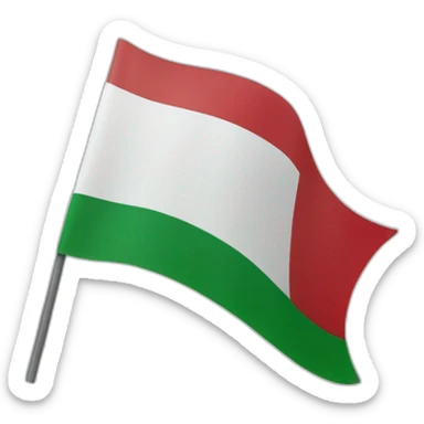 Italy flag on waving sticker