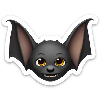 Bat up close  sticker