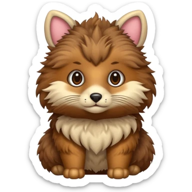 armored cute animal sticker