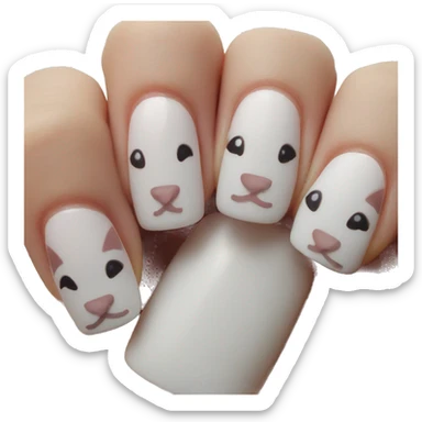 Cat manicure sticker