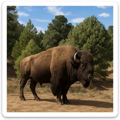 Bison sticker