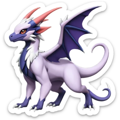 Salandit-Absol-Noibat-Noivern-Hybrid (Full body) sticker