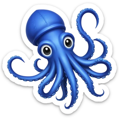 squid fake bait fishing sticker