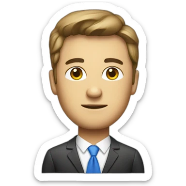 a pixelated ceo sticker