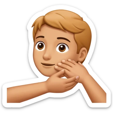 Patting shoulder emoji  sticker