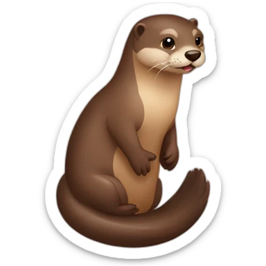 Loutre en train de bronzer sticker