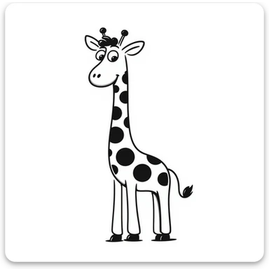 Giraffe sticker