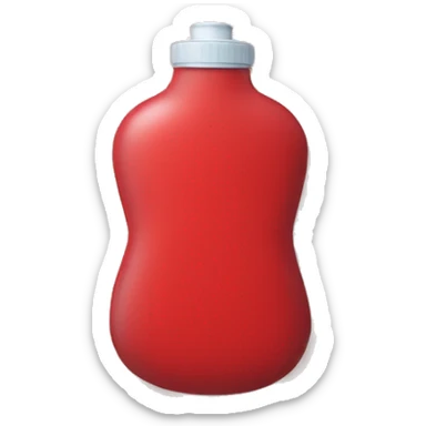 hot water bottle red sticker