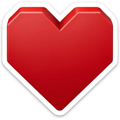 Coração pixelado sticker