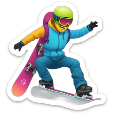 Snowboard sticker