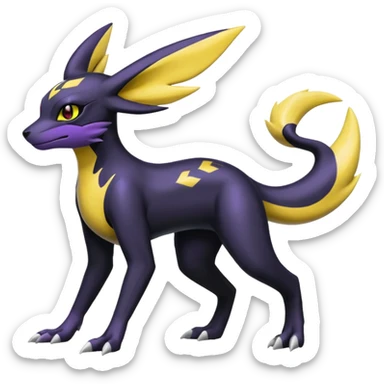 Salandit-Helioptile-Umbreon-Silvally-fusion (full body) sticker