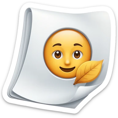 livre page page qui se tourne sticker