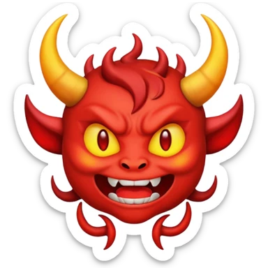 tạo cho tôi emoji demon nữ màu tím  sticker