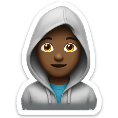 boy with hoodie sticker