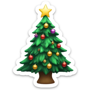 aesthetic Xmas tree sticker