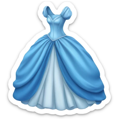 Blue Cinderella dress  sticker